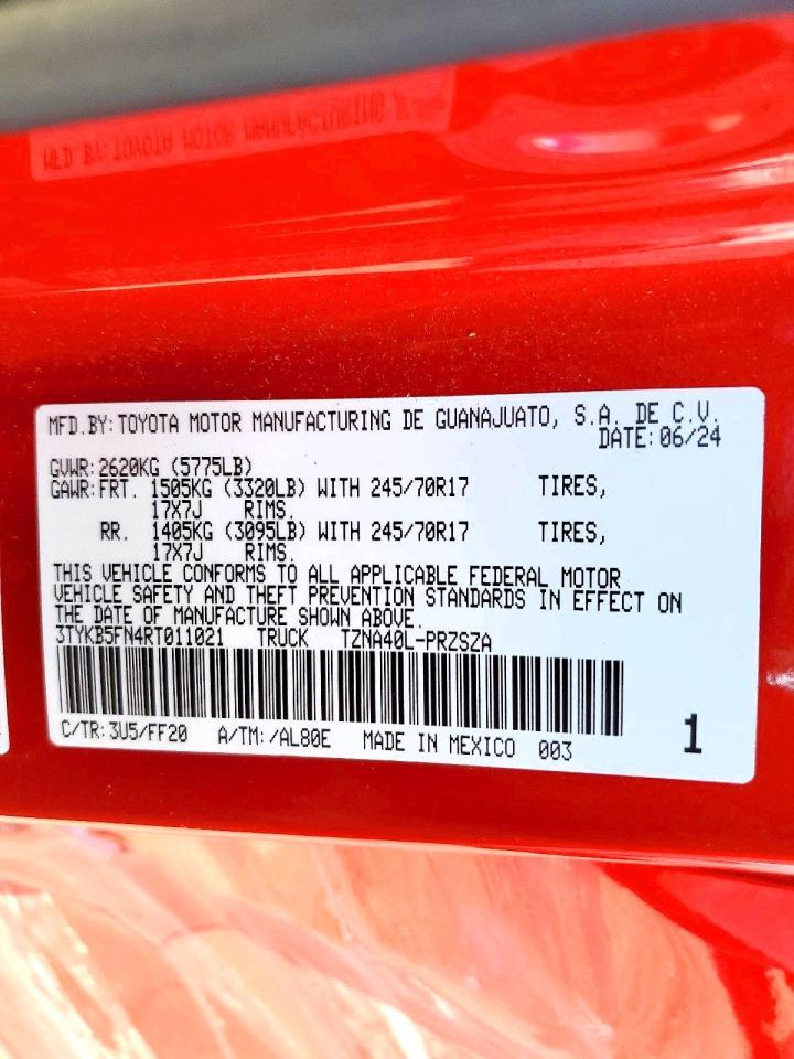 2024 Toyota Tacoma SR5