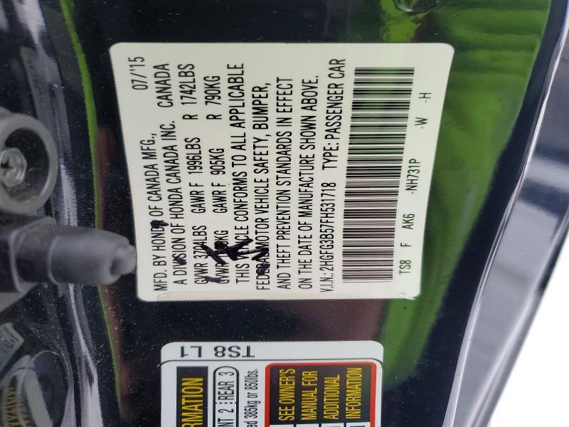 2015 Honda Civic lx