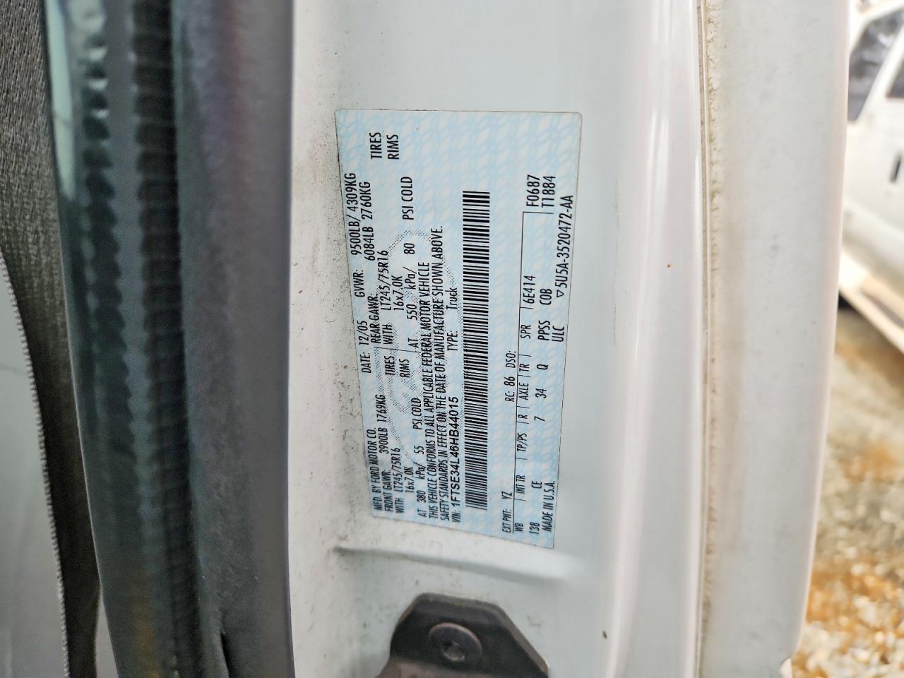 2006 Ford E350 Delivery Van
