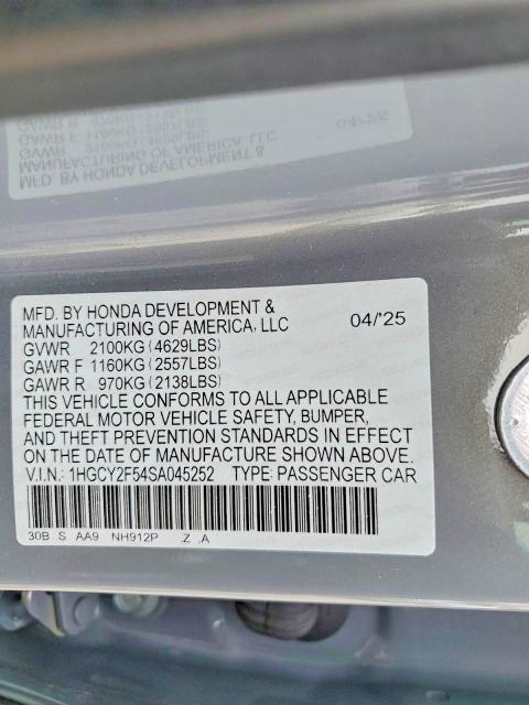 2025 Honda Accord Hybrid Sport