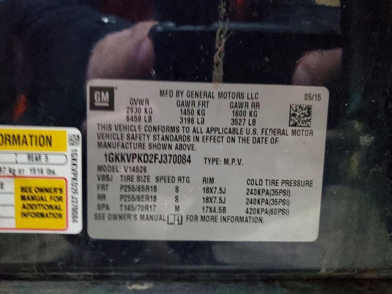 2015 GMC Acadia sle