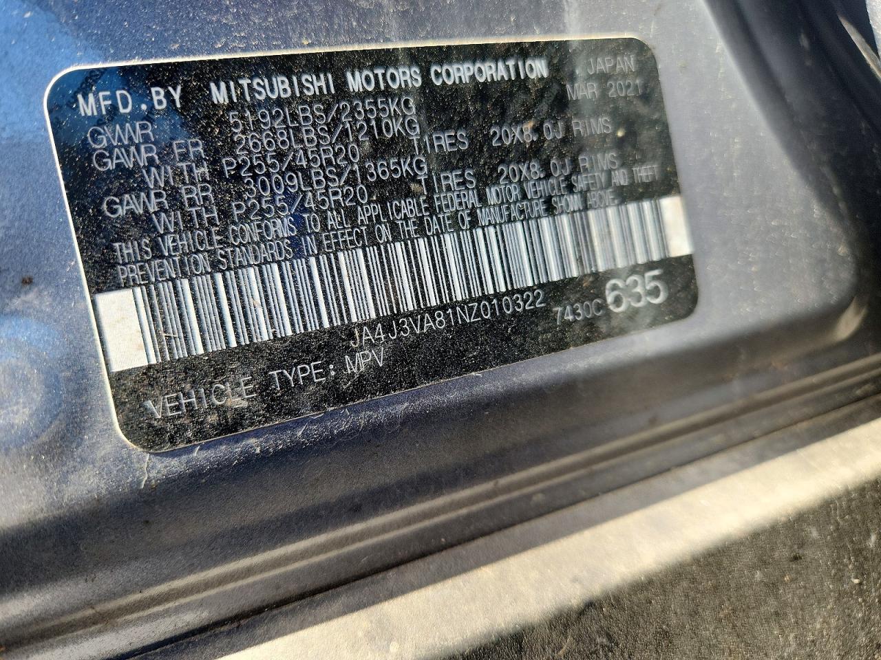 2022 Mitsubishi Outlander sel