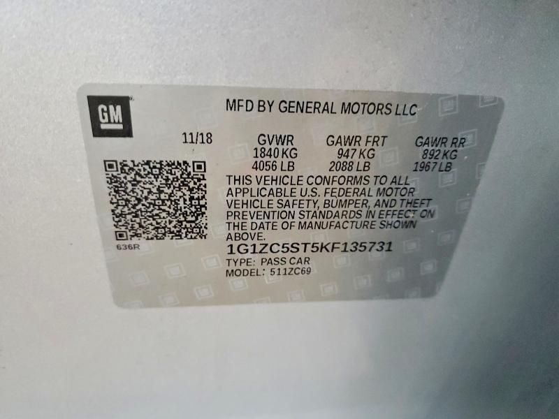 2019 Chevrolet Malibu ls