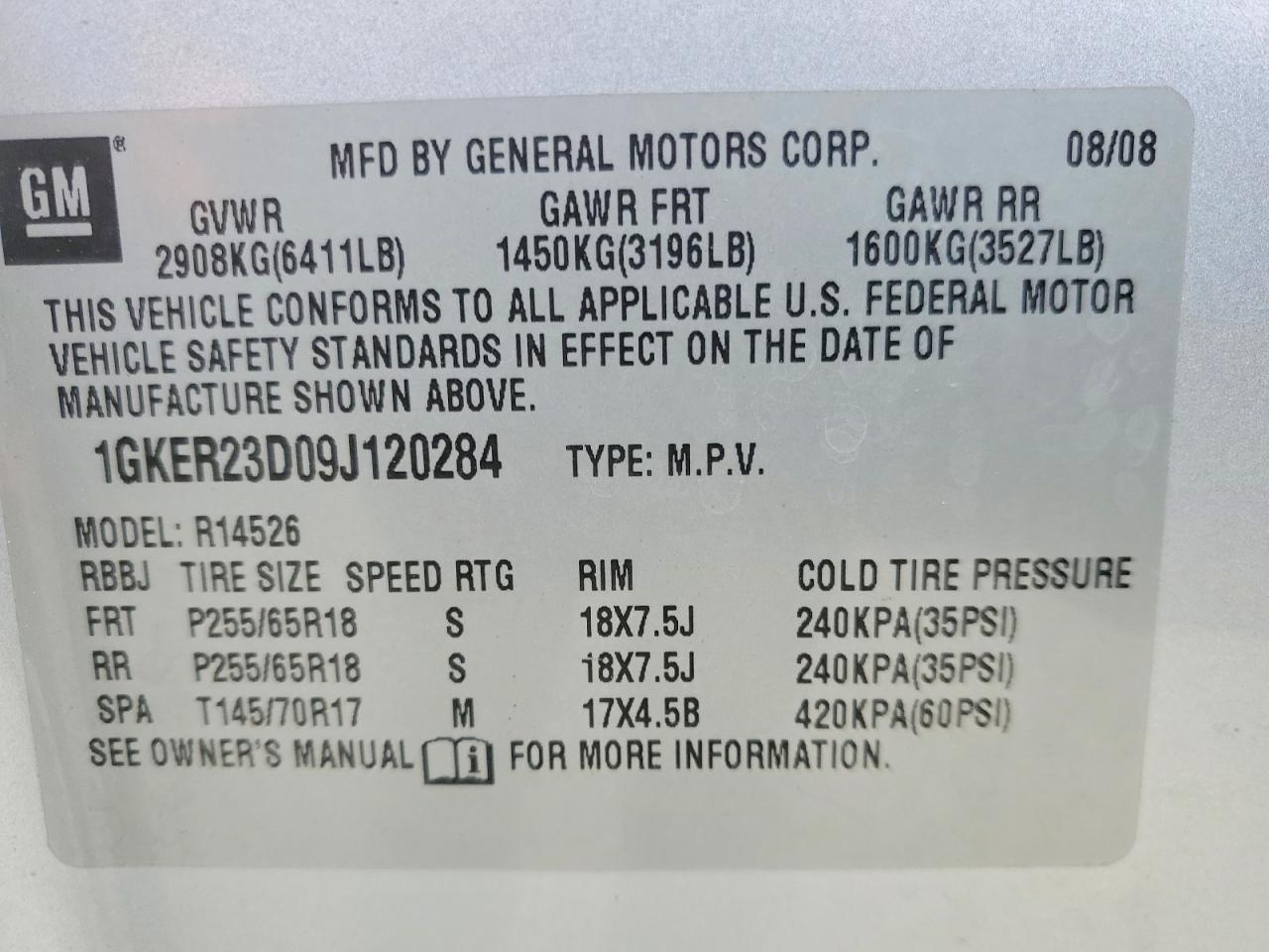 2009 GMC Acadia Slt-1