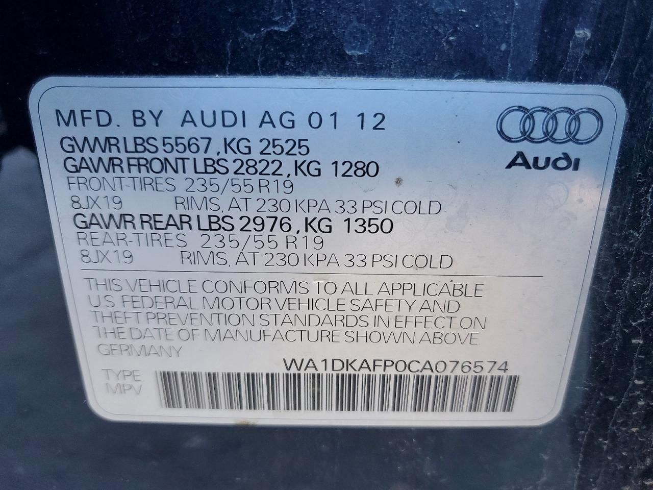 2012 Audi Q5 Premium Plus