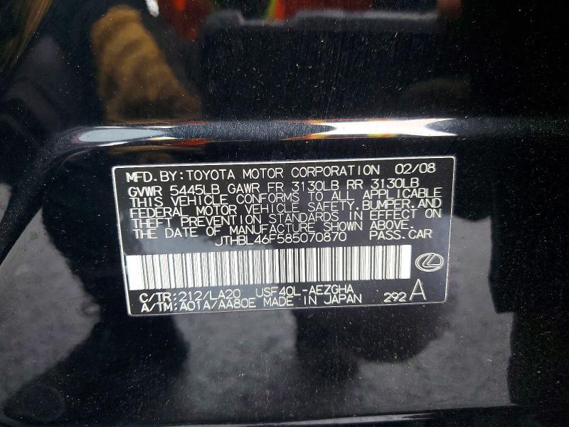 2008 Lexus Ls 460 Base