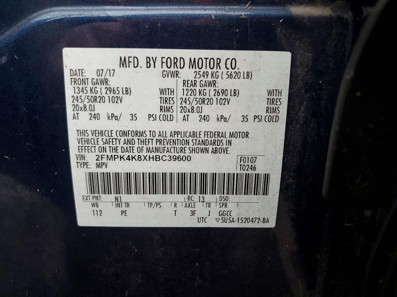 2017 Ford Edge Titanium