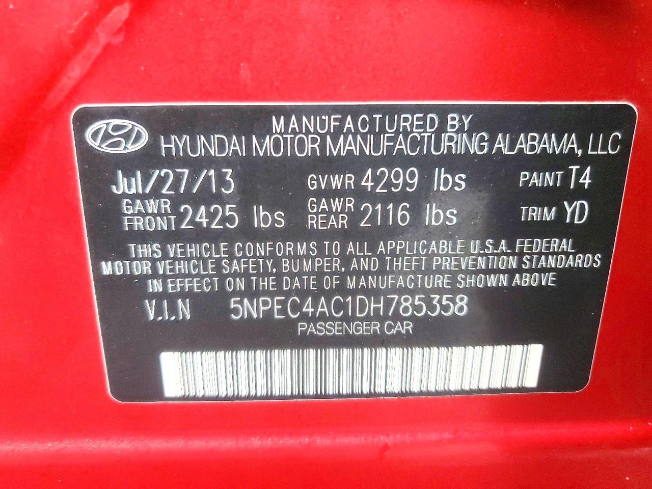 2013 Hyundai Sonata se