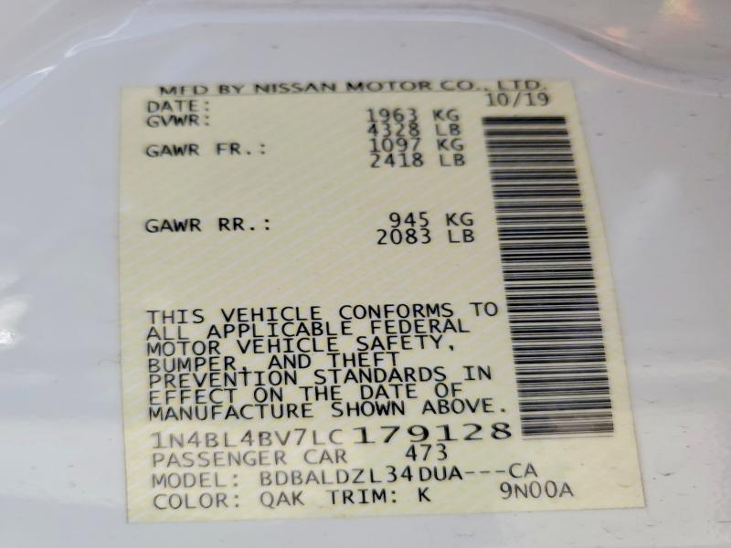 2020 Nissan Altima 2.5 s