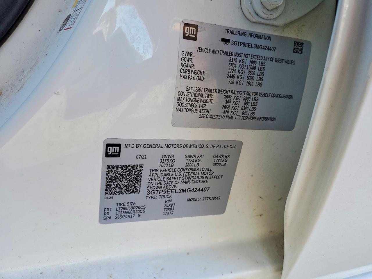 2021 GMC Sierra K1500 AT4