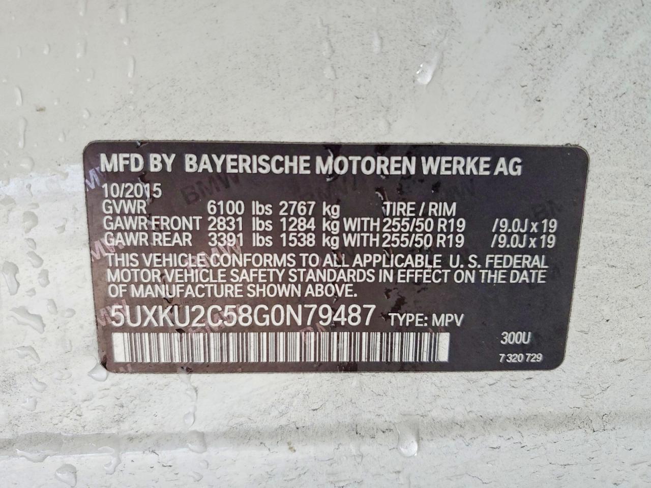 2016 BMW X6 Xdrive35i