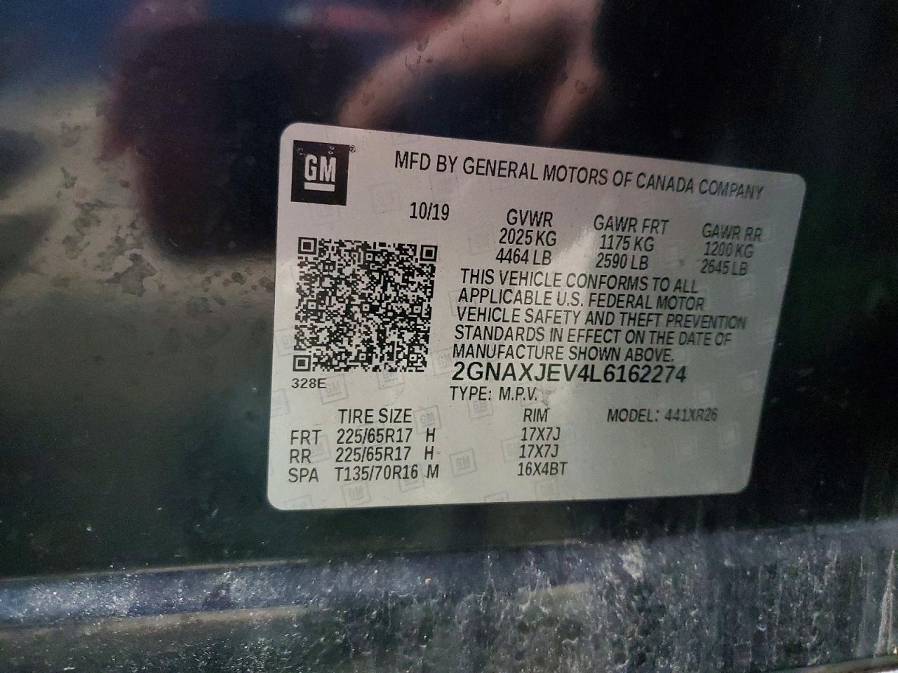 2020 Chevrolet Equinox lt