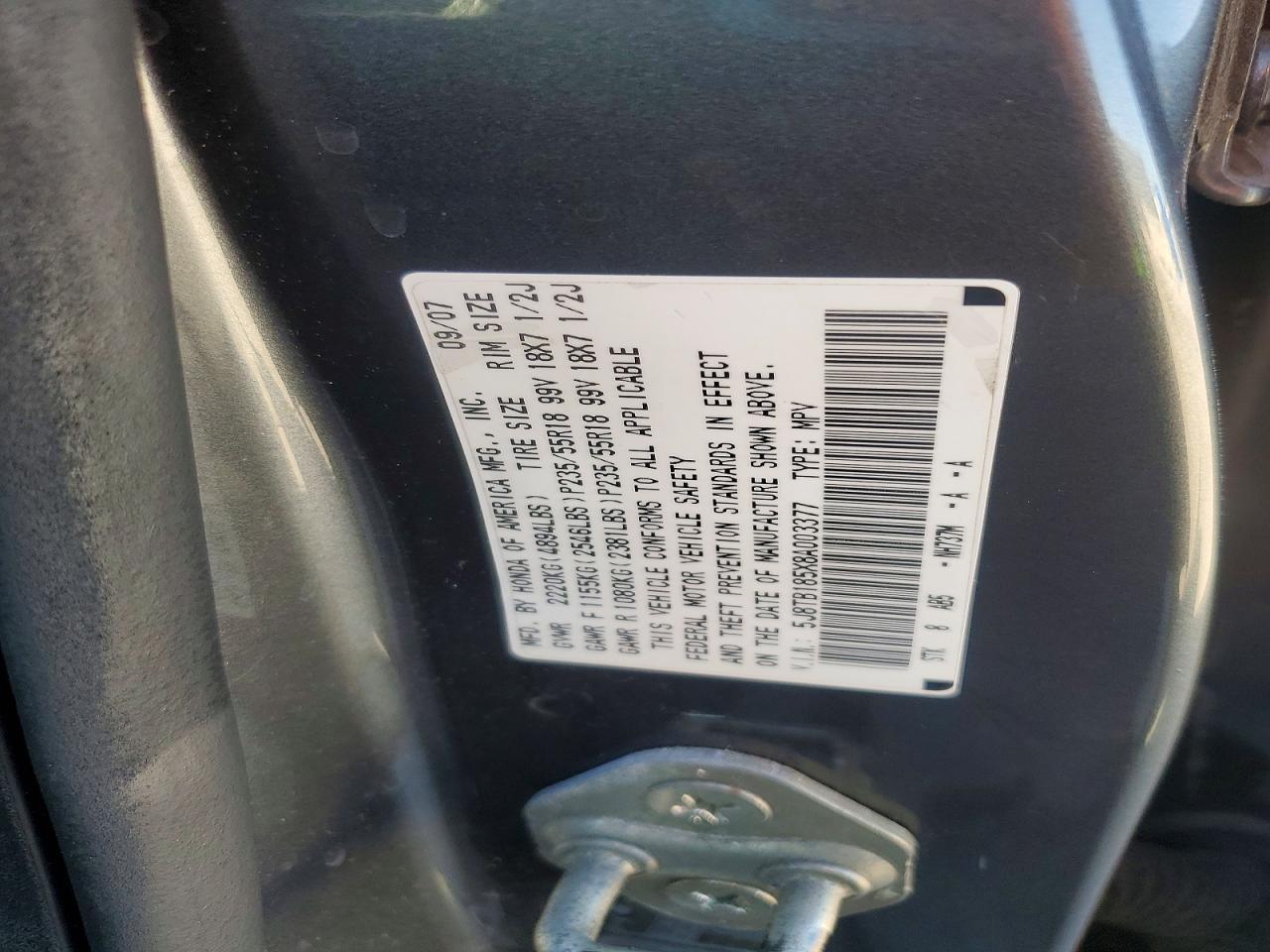 2008 Acura Rdx Technology