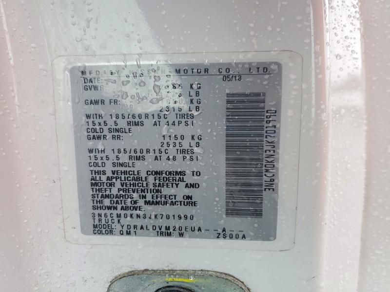 2018 Nissan Nv200 2.5s