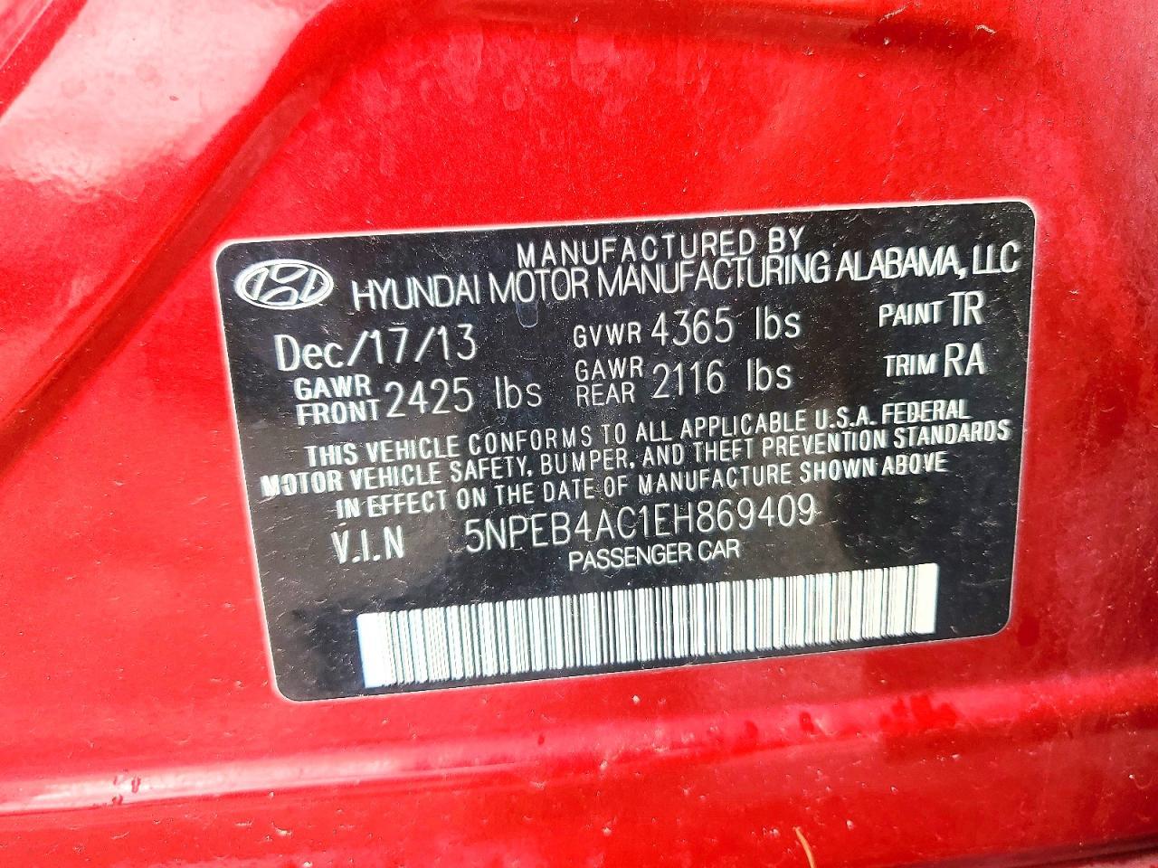 2014 Hyundai Sonata gls