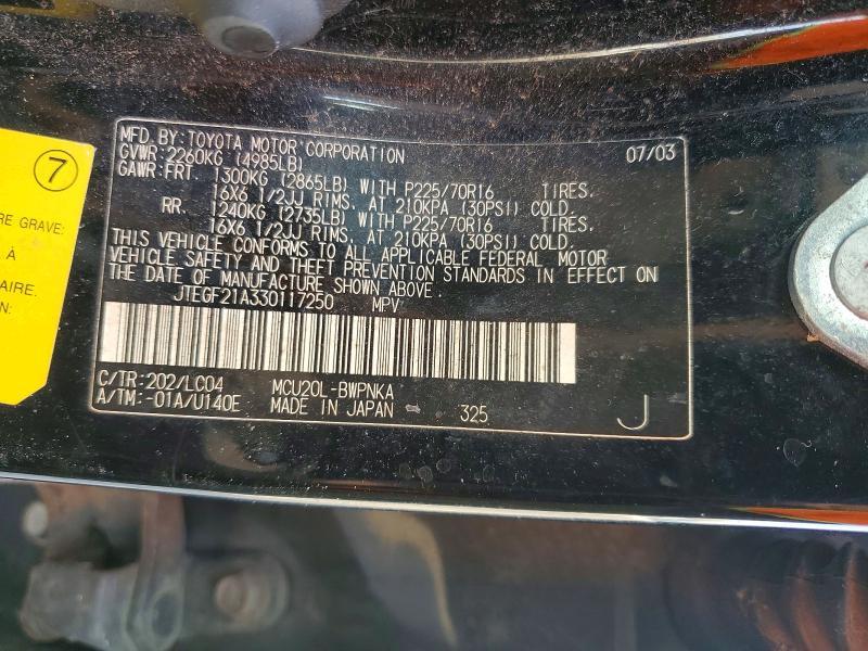 2003 Toyota Highlander Limited