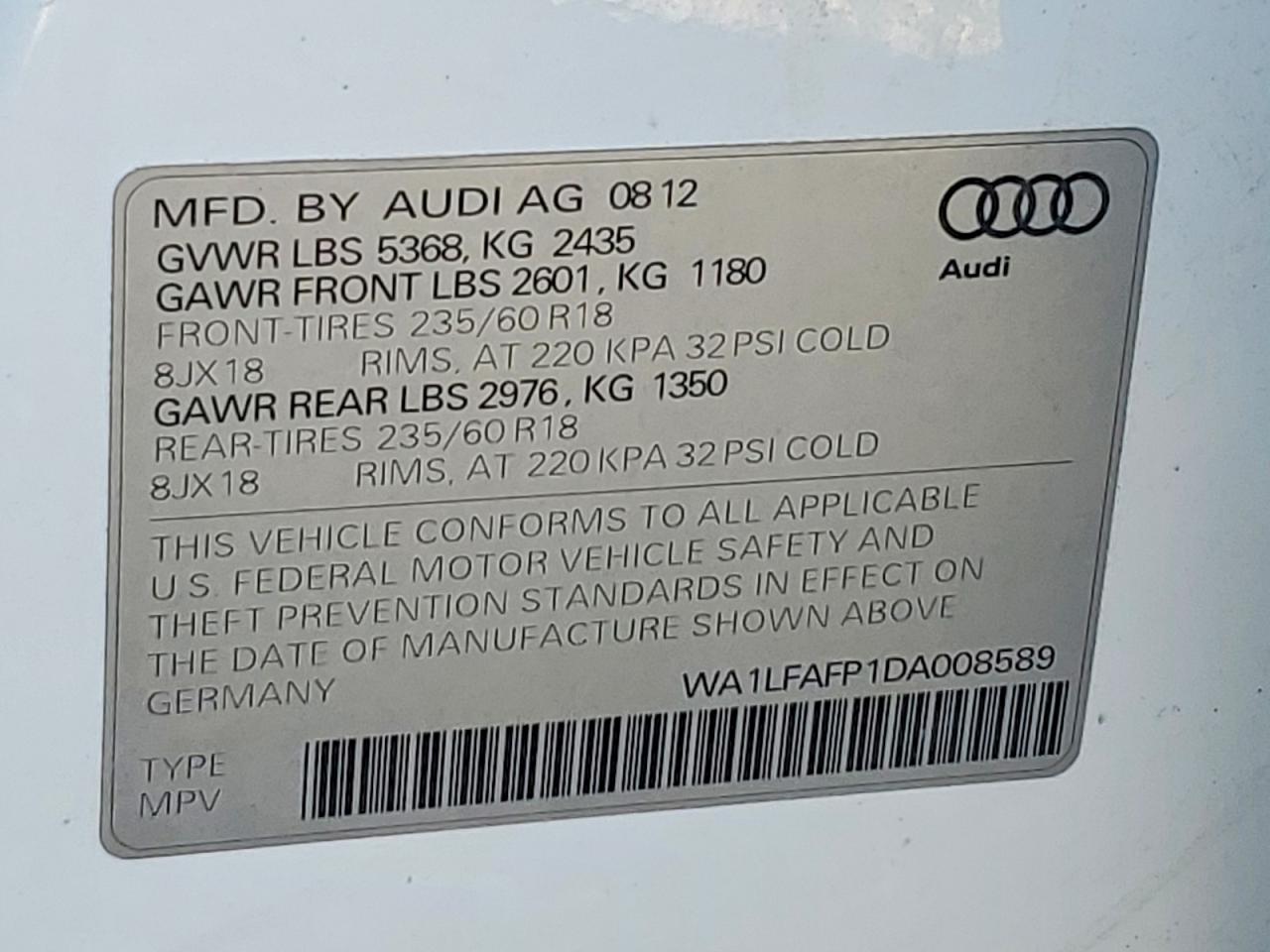 2013 Audi Q5 Premium Plus