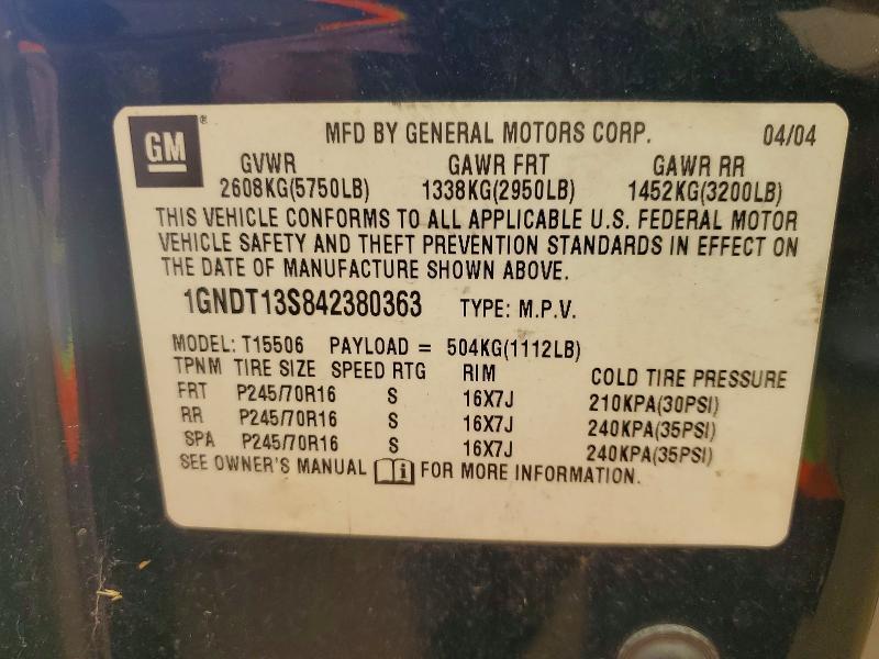2004 Chevrolet Trailblazer ls