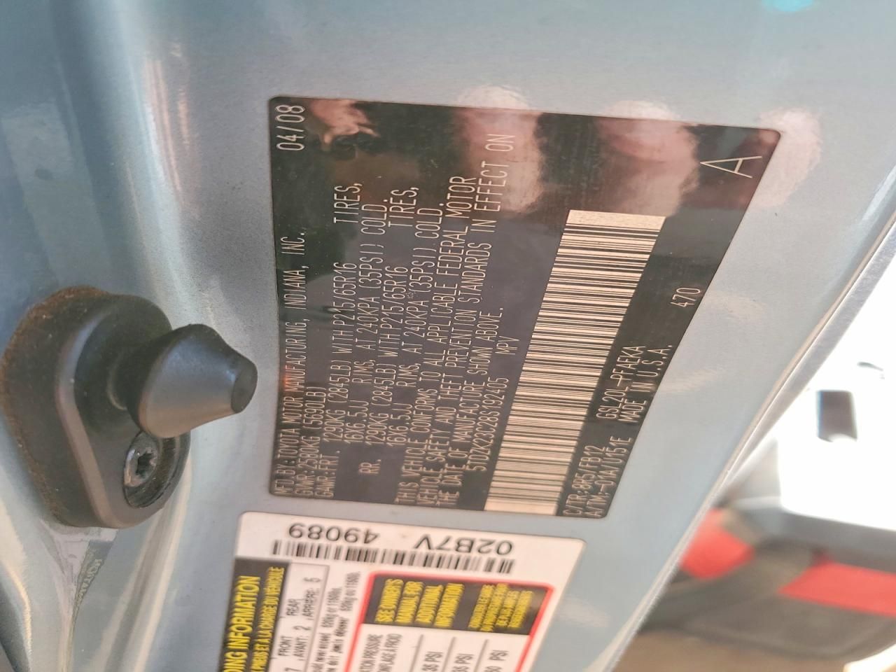 2008 Toyota Sienna ce