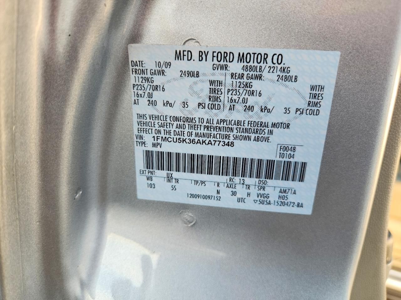 2010 Ford Escape Hybrid