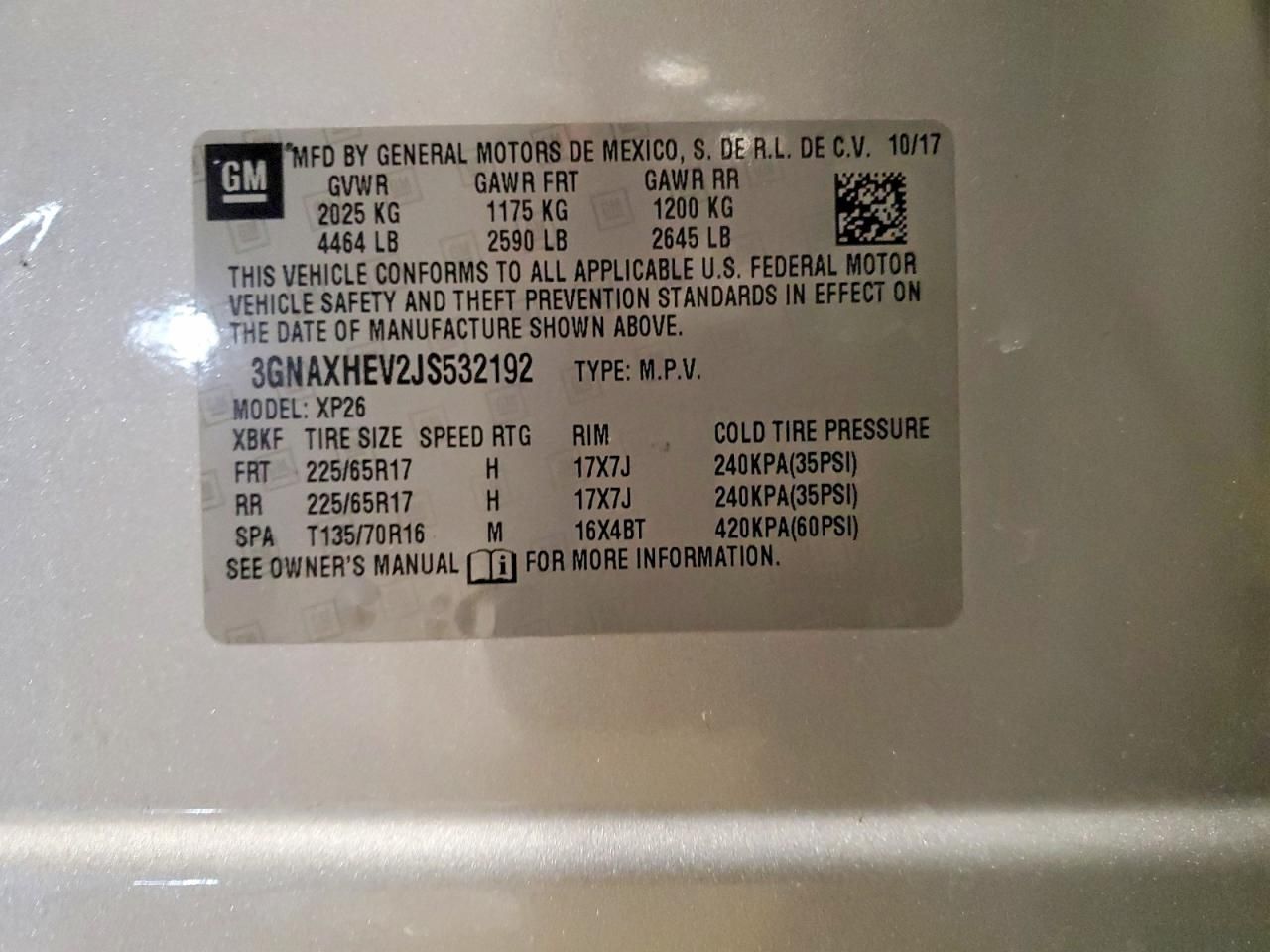 2018 Chevrolet Equinox ls