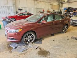 Ford Fusion Titanium Vehiculos salvage en venta: 2015 Ford Fusion Titanium