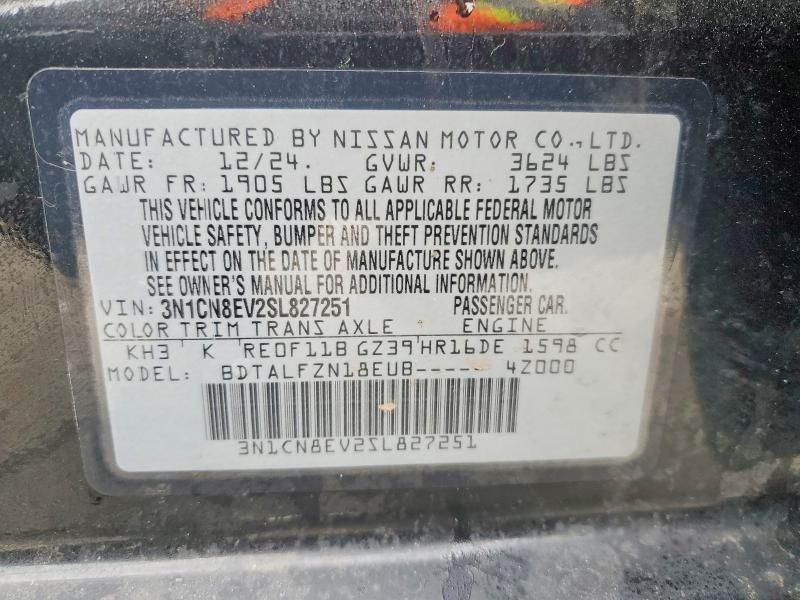 2025 Nissan Versa sv