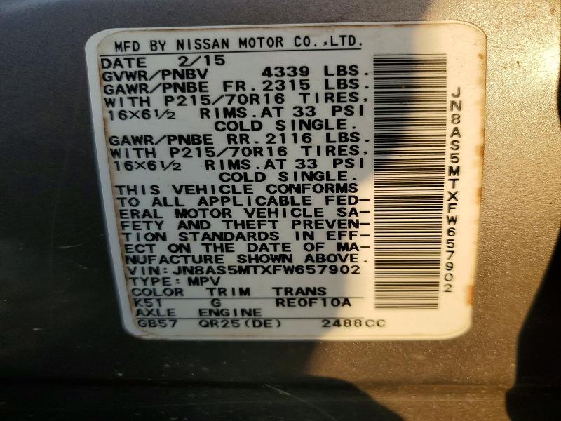 2015 Nissan Rogue Select s