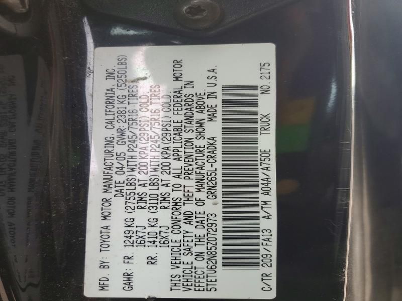 2005 Toyota Tacoma Prerunner V6