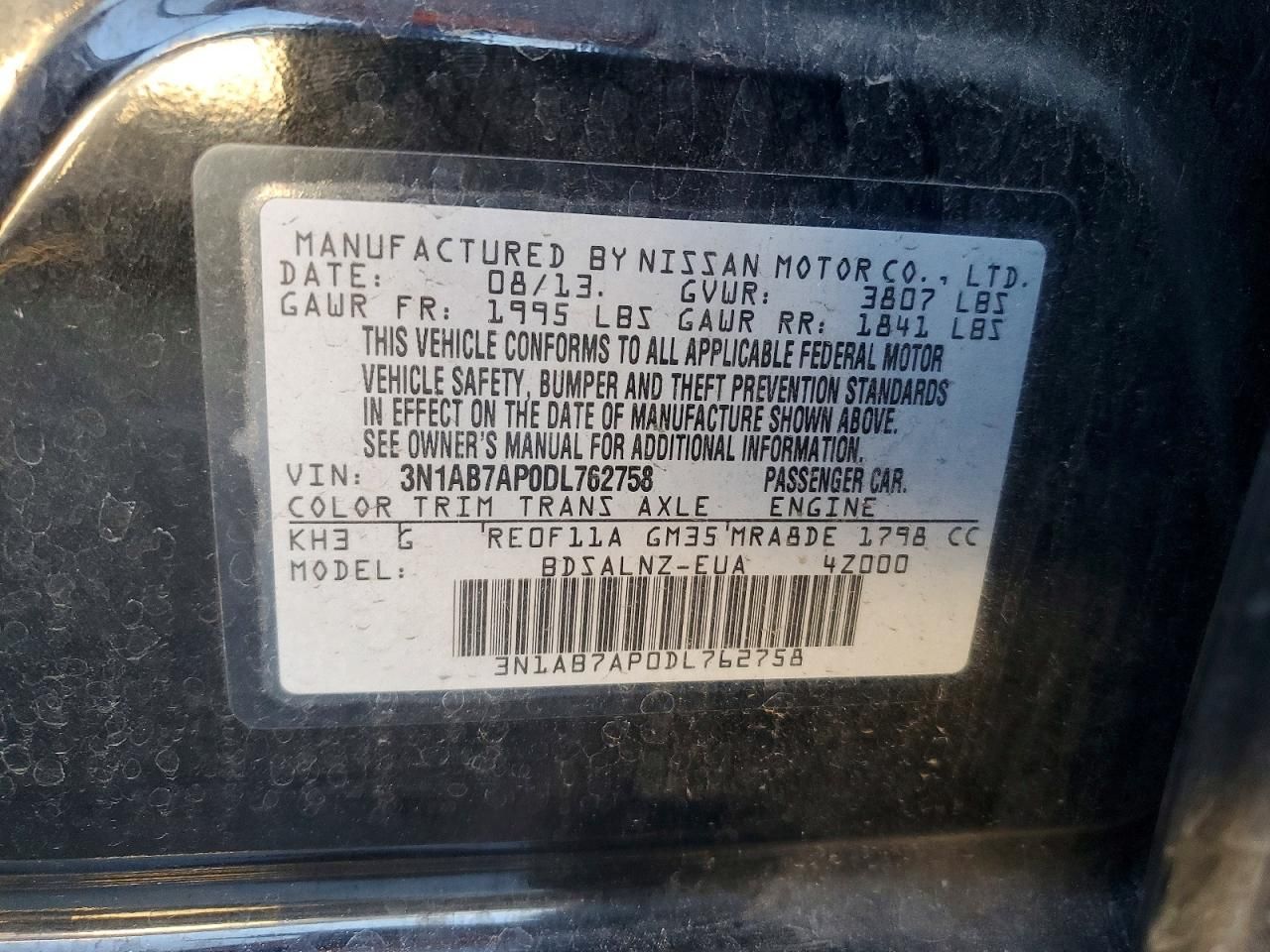 2013 Nissan Sentra s