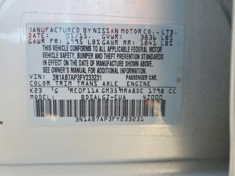 2015 Nissan Sentra s