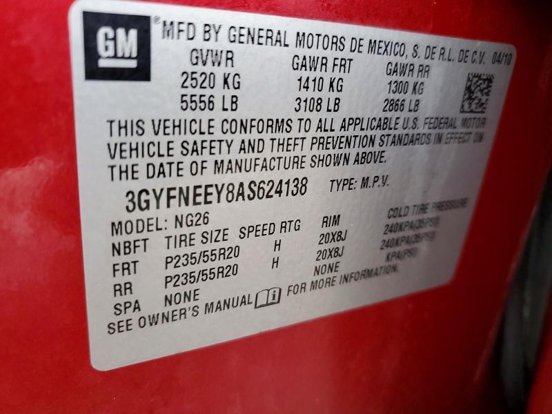 2010 Cadillac Srx Performance Collection