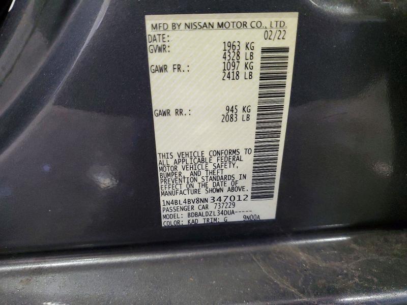 2022 Nissan Altima 2.5 s