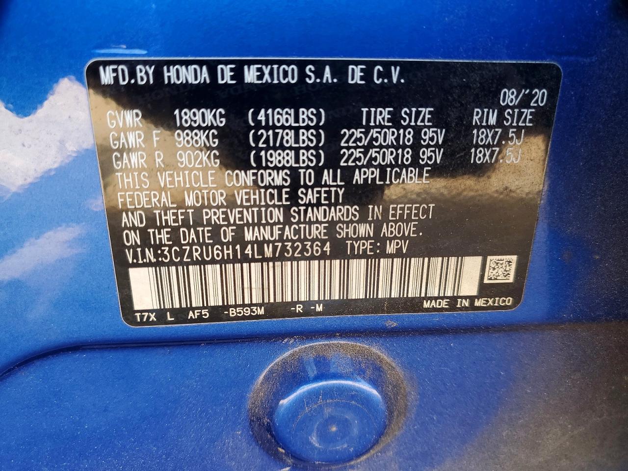 2020 Honda Hr-v Sport