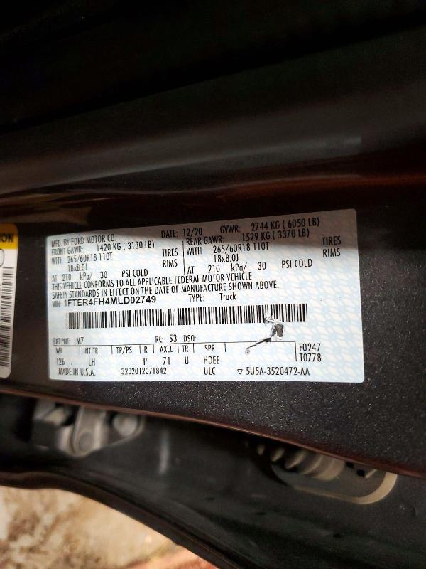 2021 Ford Ranger XL