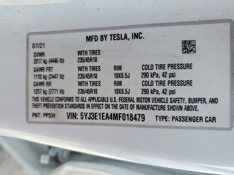 2021 Tesla Model 3