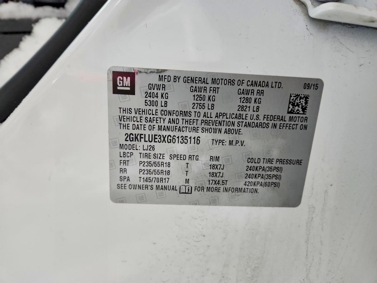 2016 GMC Terrain slt