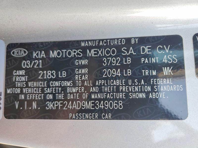 2021 KIA Forte fe