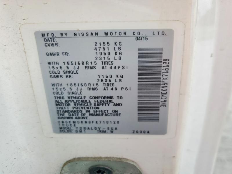 2015 Nissan NV200 Delivery Van