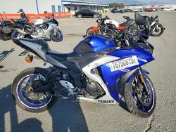 Salvage motorcycles for sale at San Diego, CA auction: 2017 Yamaha YZFR3