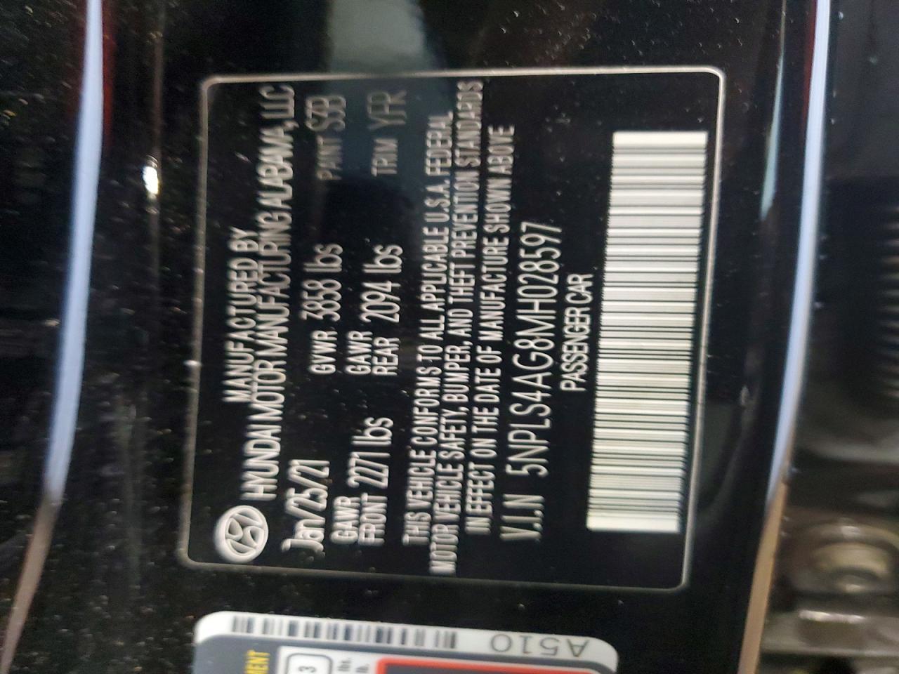 2021 Hyundai Elantra sel