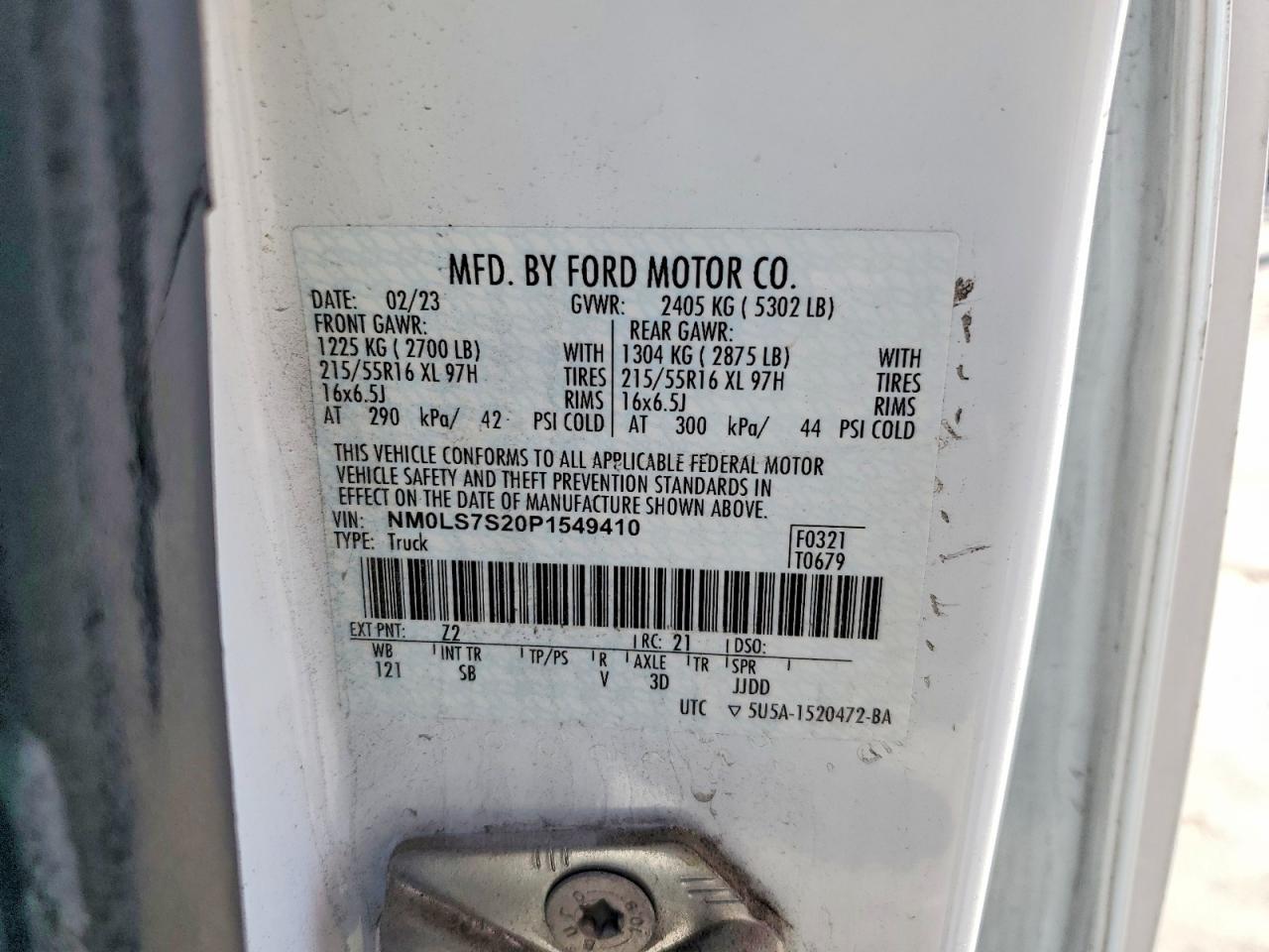 2023 Ford Transit Connect XL