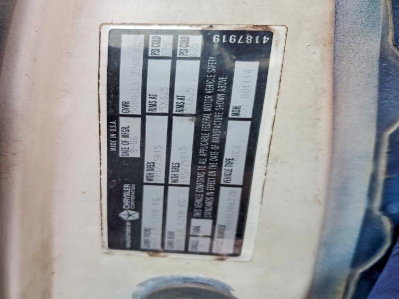 1987 Dodge D-series D150