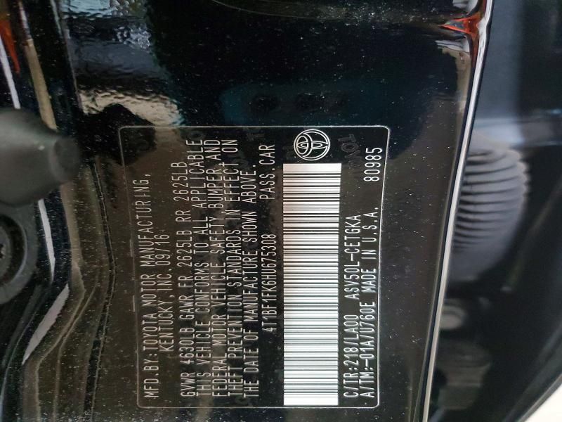 2017 Toyota Camry le