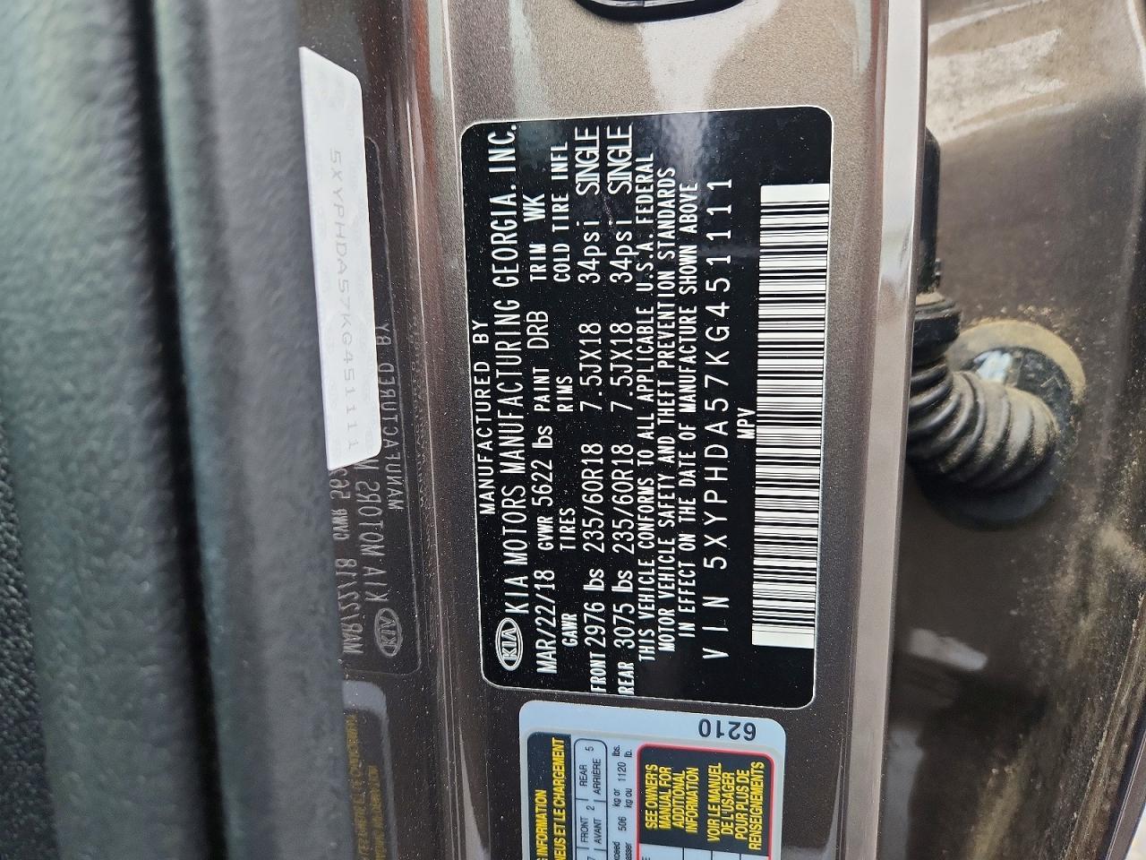 2019 KIA Sorento ex