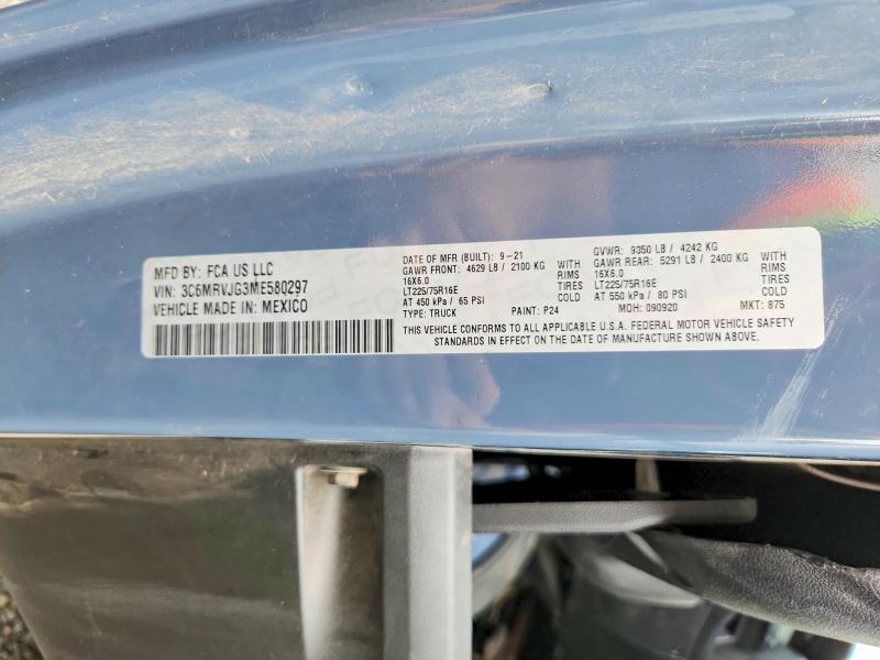 2021 Dodge Ram Promaster 3500 Delivery van