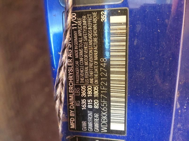 2001 Mercedes-Benz Slk 320