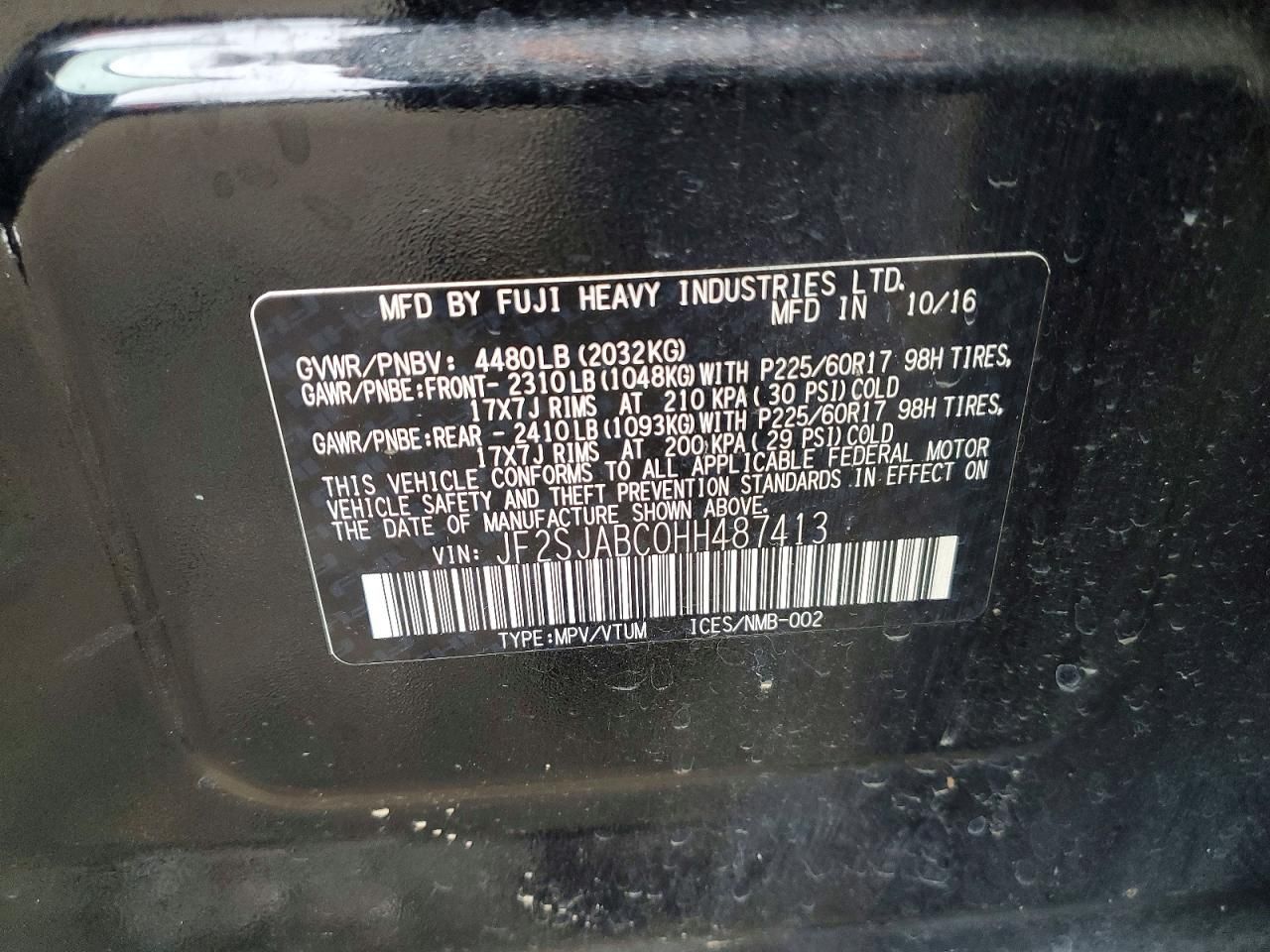 2017 Subaru Forester 2.5i