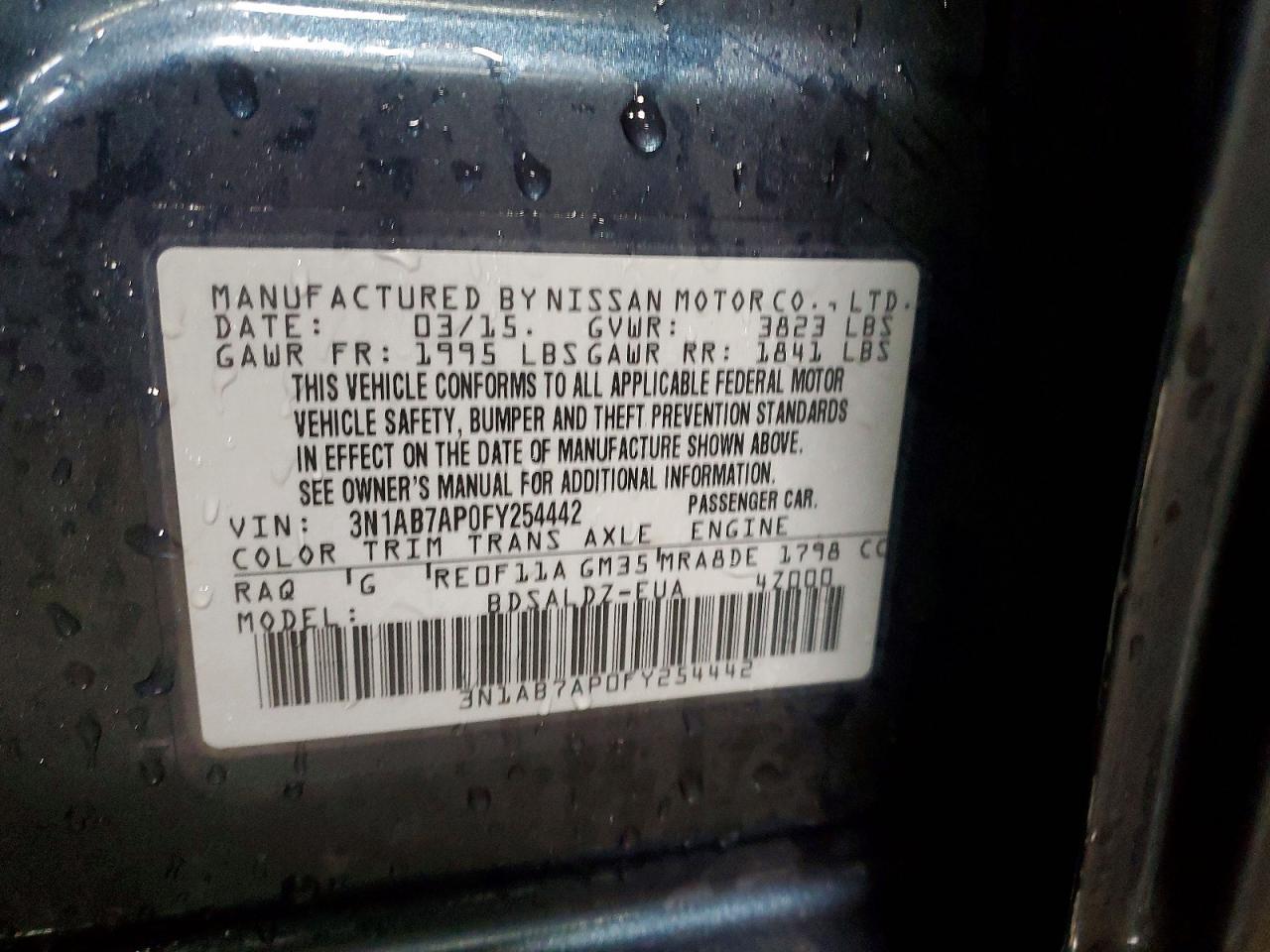 2015 Nissan Sentra s