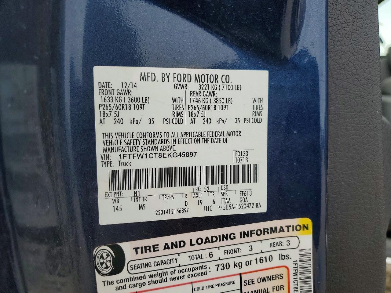 2014 Ford F150 Supercrew